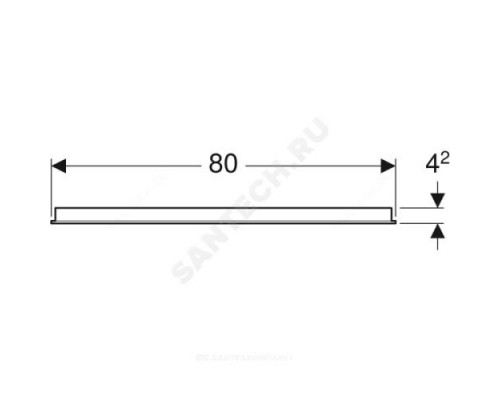 Зеркало Option 80 с подсветкой Geberit 500.588.00.1