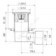 Трап регулируемый с гидрозатвором+механический сухой затвор Дн 75/110 с нержавеющей решёткой 150х150мм горизонтальный выпуск Татполимер ТП-5100(Hs+Ms)