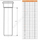 Труба НПВХ с раструбом коричневая Дн 110х3,2 б/нап L=6,0м в/к KGEM SN4 Ostendorf 220060