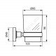 Стакан с держателем матовое стекло IOM Ideal Standard A9120AA