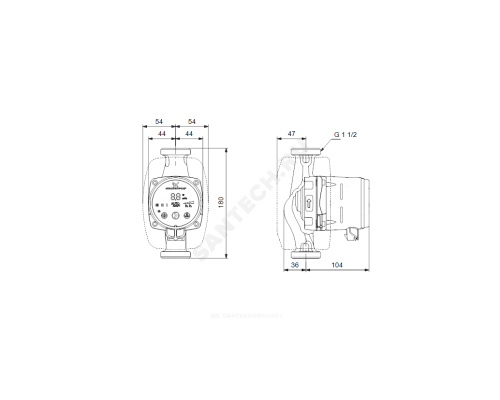 Насос циркуляционный с мокрым ротором ALPHA2 25-40 PN10 1х230В/50 Гц Grundfos 99420002