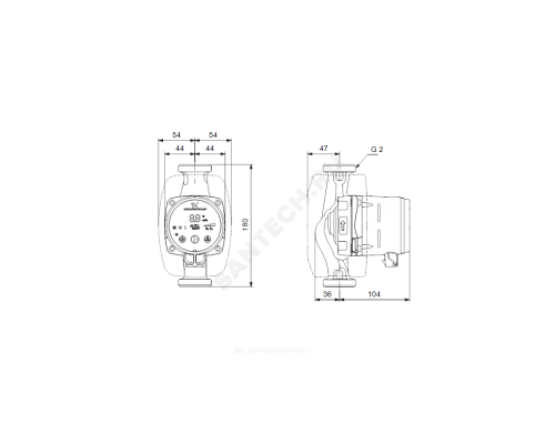 Насос циркуляционный с мокрым ротором ALPHA2 32-40 PN10 1х230В/50 Гц Grundfos 99420016