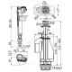Арматура для бачка сливная/наливная нижнее подключение кнопка хром 2/реж Alca Plast SA08ASK 3/8