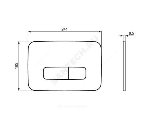 Кнопка для инсталляции белая OLEAS M3 Ideal Standard R0123AC