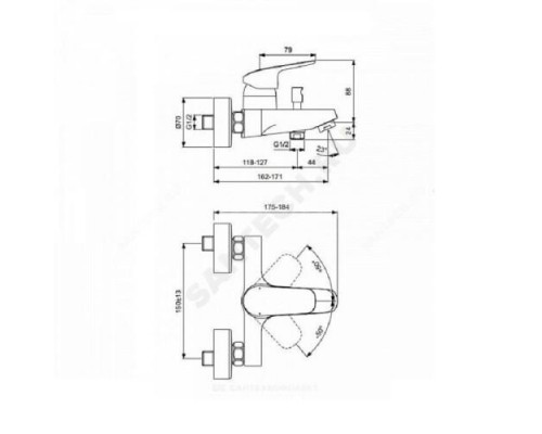 Промо-комплект (3 в 1) CERAFLEX Ideal Standard BD001AA .