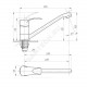Смеситель для кухонной мойки одноручный ПСМ-425-КТ/023 Профсан