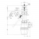 Сифон для умывальника/мойки бутылочный 1 1/2