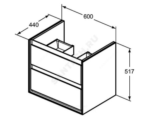 Тумба под умывальник 60 CONNECT AIR Ideal Standard E0818B2