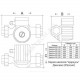 Насос циркуляционный с мокрым ротором Циркуль 32/40 PN10 1х220-240В/50 Гц Джилекс 3240