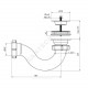 Сифон для поддона трубный 1 1/2