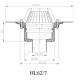Воронка кровельная HL62 с вертикальным выпуском PP Дн 75 с листвоуловителем, теплоизоляцией, обжимным фланцем HL HL62/7
