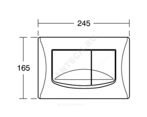 Кнопка для инсталляции хром River Dual Ideal Standard VV638584