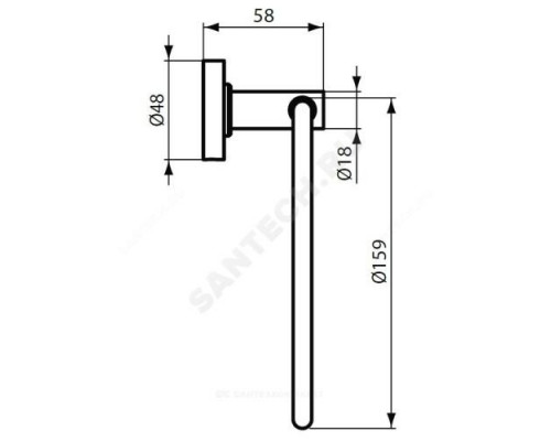 Полотенцедержатель кольцо IOM Ideal Standard A9130AA