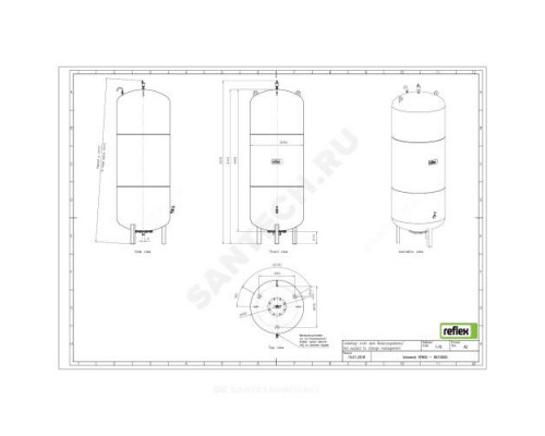 Ёмкость дополнительная VF 800 л 6 бар Reflex