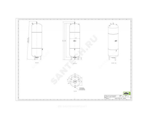 Ёмкость дополнительная VF 1000 л 6 бар Reflex