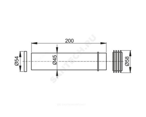 Комплект прокладка+патрубок+манжета M901 Alca Plast M901