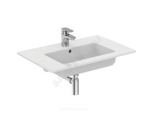 Умывальник мебельный TEMPO Vanity 71 1 отверстие под смеситель по центру белый Ideal Standard E053501