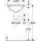 Умывальник мебельный VariForm 39 без отверстия под смеситель белый Geberit 500.744.01.2