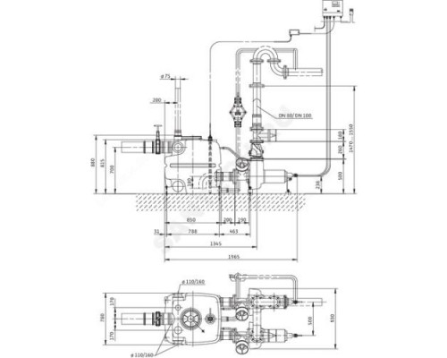 Установка канализационная Drainlift XXL 840-2/1.7 Wilo 2509000