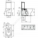 Унитаз без бачка горизонт/выпуск без сиденья TESI Ideal Standard T008201