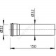Труба для сифона прямая D=32мм L=150мм Alca Plast A4000