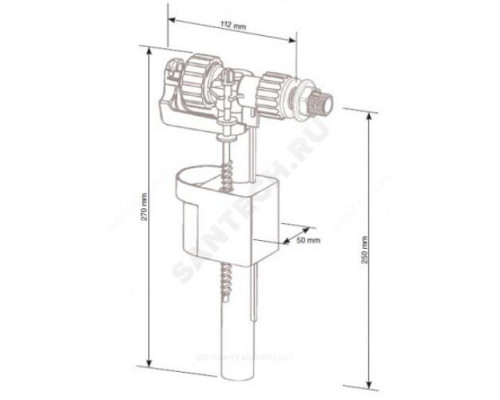 Клапан для инсталляции наливной Ideal Standard W873667