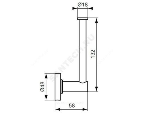 Держатель для запасного рулона туалетной бумаги IOM хром Ideal Standard A9132AA