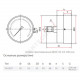 Манометр ТМ-210Т.00 осевой Дк50мм 0-1,6 МПа кл.2,5 G1/4
