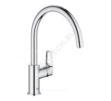 Смеситель для кухонной мойки ручка сбоку одноручный BauLoop Grohe 31368001