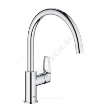 Смеситель для кухонной мойки ручка сбоку одноручный BauLoop Grohe 31368001