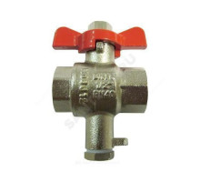 Кран латунный шаровой для термодатчика Ду 20 ВР Danfoss 187F0592