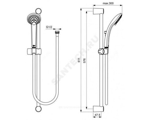 Промо-комплект (3 в 1) ALPHA Ideal Standard BD004AA .