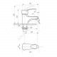 Смеситель для умывальника одноручный ПСМ-740-КТ/023 Профсан