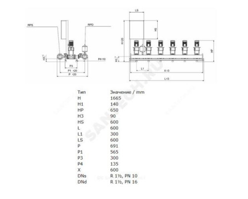 Установка повышения давления COR-2 HELIX V 203/SKw-EB-R Wilo 2450252