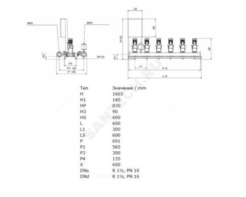 Установка повышения давления COR-2 HELIX V 209/SKw-EB-R Wilo 2450258