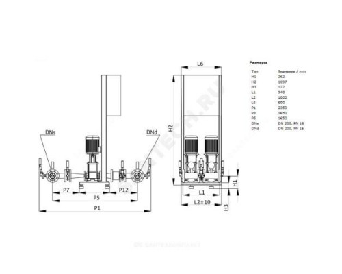 Установка пожаротушения CO 2 MVI 9502/1/SK-FFS-R Wilo 2453610