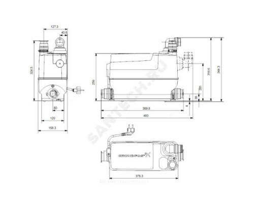 Установка канализационная Sololift2 C-3 Grundfos 97775317