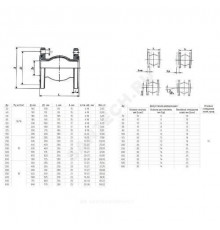 Компенсатор резиновый EPDM Ду 200 Ру16 фл Benarmo