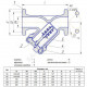 Фильтр магнитный сетчатый Y-образный чугун Ду 150 Ру16 Тмакс=150 oC фл ФСМ ЛМЗ