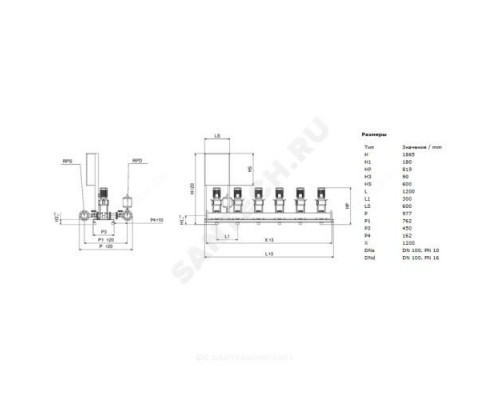 Установка повышения давления COR-4 HELIX V 1603/Skw-EB-R Wilo 2799661