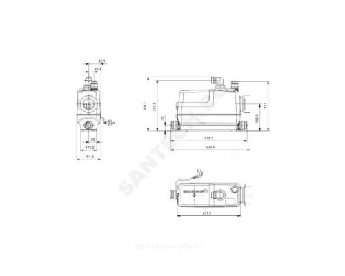 Установка канализационная Sololift2 CWC-3 Grundfos 97775316