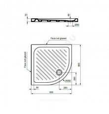 Поддон душевой керамический полукруг Fresh 900х900х70 рифленый белый Vidima W833561 .