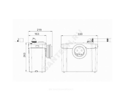 Установка канализационная SANIBROYEUR SFA