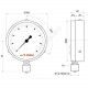 Манометр МП100 радиальный Дк100мм 0-2,5 МПа кл.1,5 М20х1,5 НПО ЮМАС