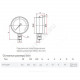 Манометр гидрозаполненный ТМ-320P.10 радиальный Дк63мм 0-1,6 МПа кл.1,5 G1/4
