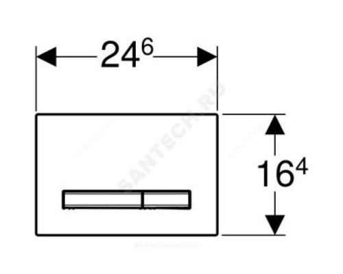 Кнопка для инсталляции хром Sigma 50 Geberit 115.788.GH.2