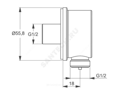 Смеситель для ванны с душем термостат Ceratherm Ideal Standard BD006XC .