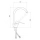 Смеситель для кухонной мойки ручка сбоку одноручный Коттедж Л-Серия Славен СЛ-ОД-Л22