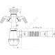 Сифон для умывальника/мойки бутылочный 1 1/2
