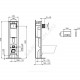 Комплект 3 в 1 унитаз подвесной + инсталляция без кнопки смыва + сиденье микролифт TEMPO Ideal Standard W440101.